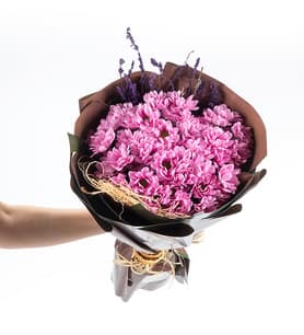 Pembe Papatyalar Buketi