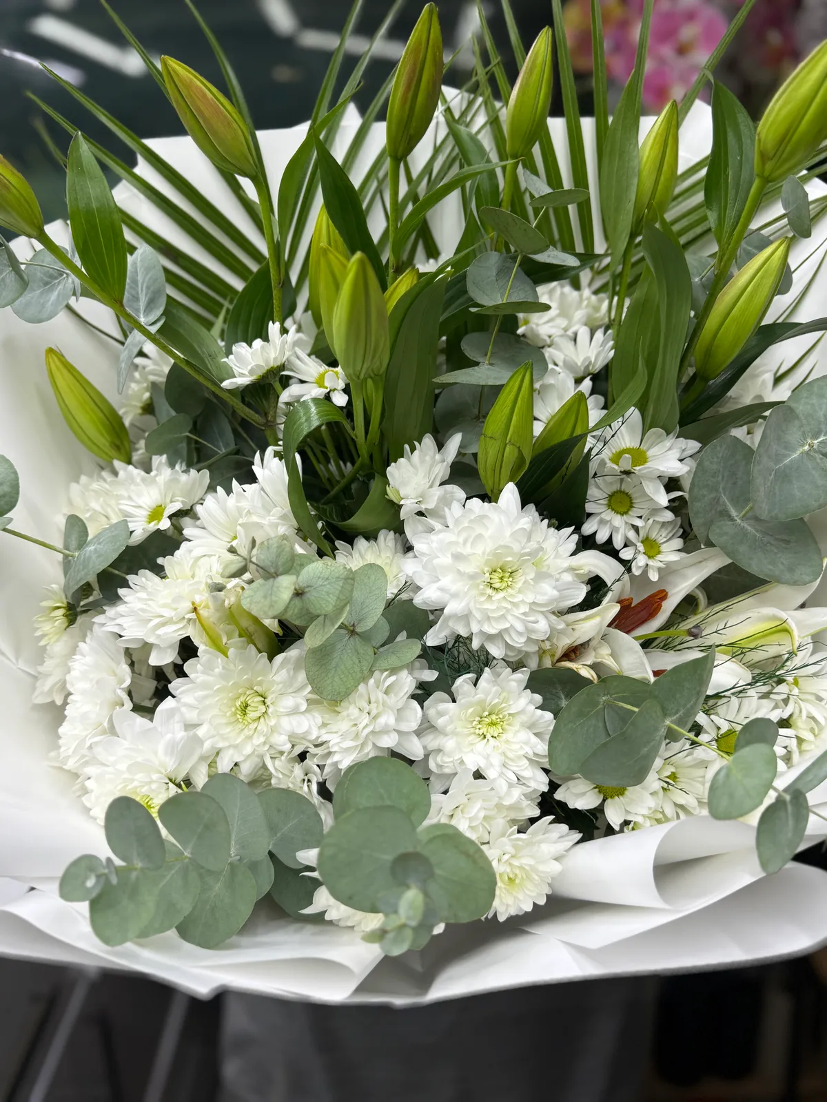 Casablanca - Krizantem Buketi