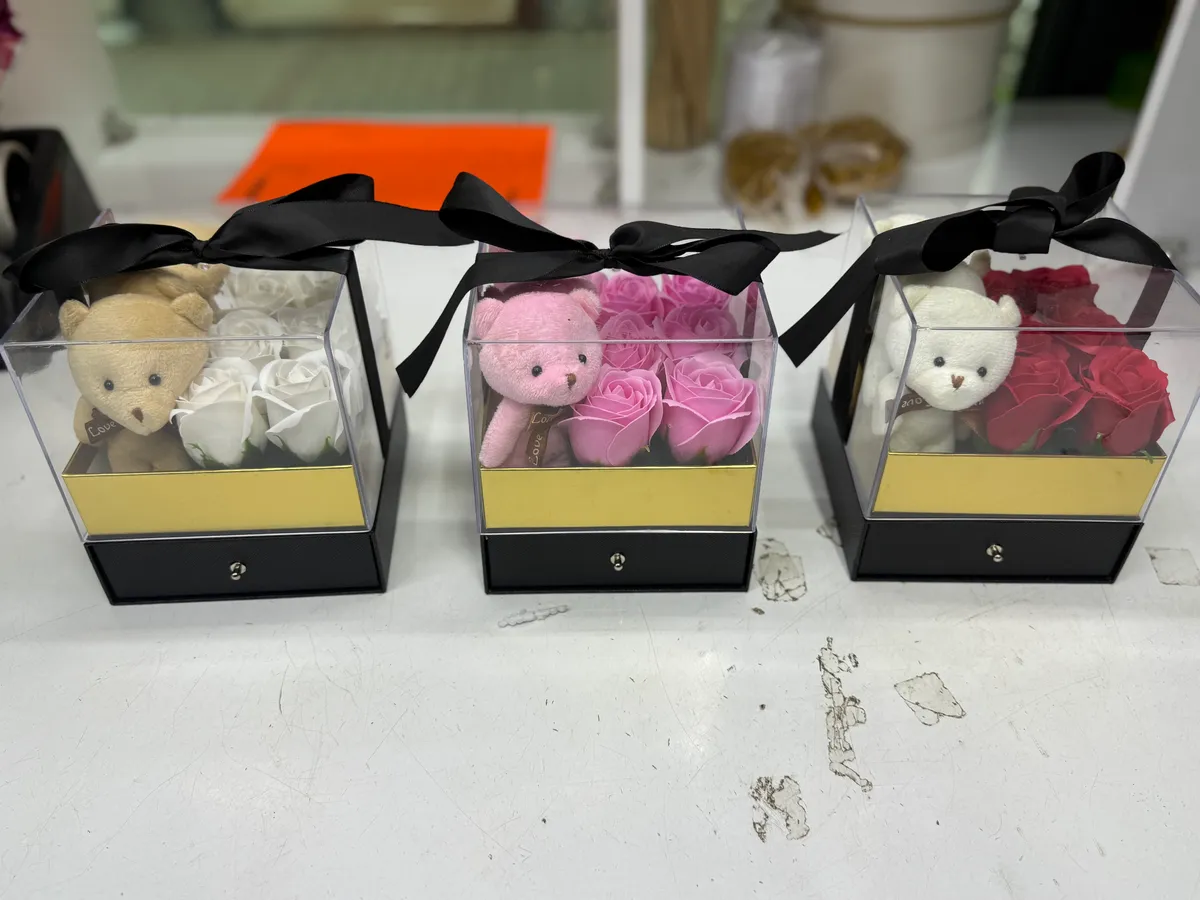 Kare Kutuda Ayıcıl ve Güller