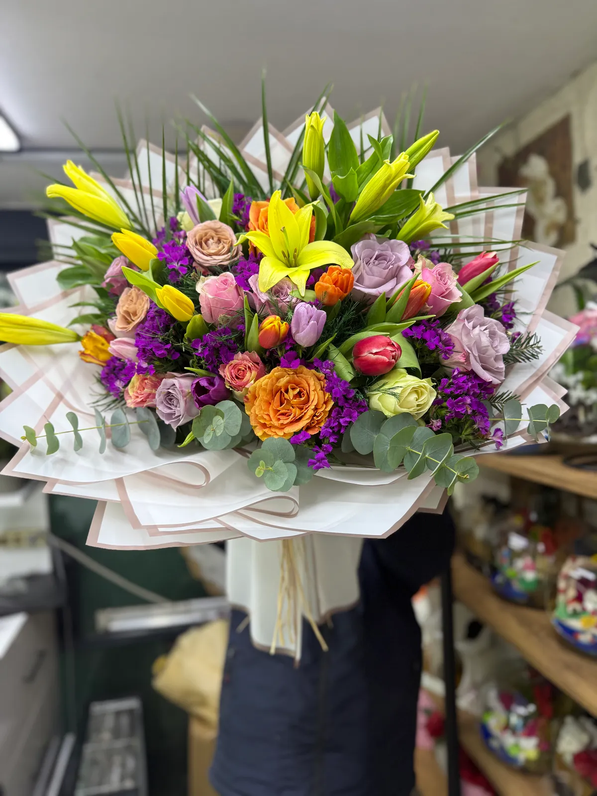 Lüx Karışık Lale Gül Lilyum